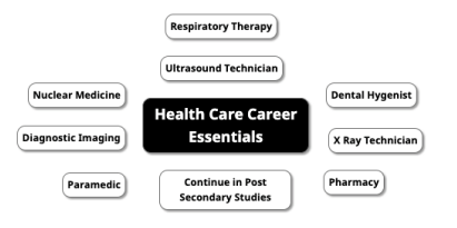 Career Map of Healthcare Career Essentials