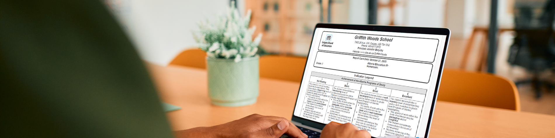 <p class="slider-title">Online K-12 Report Cards Available June 25, 2026</p><div class="banner-line"></div><p class="slider-subtitle">Learn how to access report cards, attendance information and more </p> <a style="pointer-events:all" class=AEBannerMoreLink href="https://cbe.ab.ca/news-centre/Pages/Online-K-12-Report-Cards-Available-June-25-2026.aspx">Read More</a>