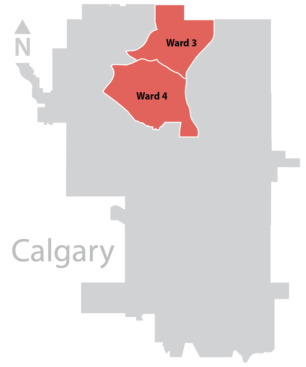 Calgary Ward Map