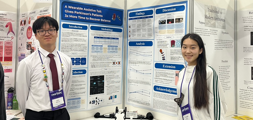 Allen Guo-Lu and Luotong Shi address real-world problems through science learning