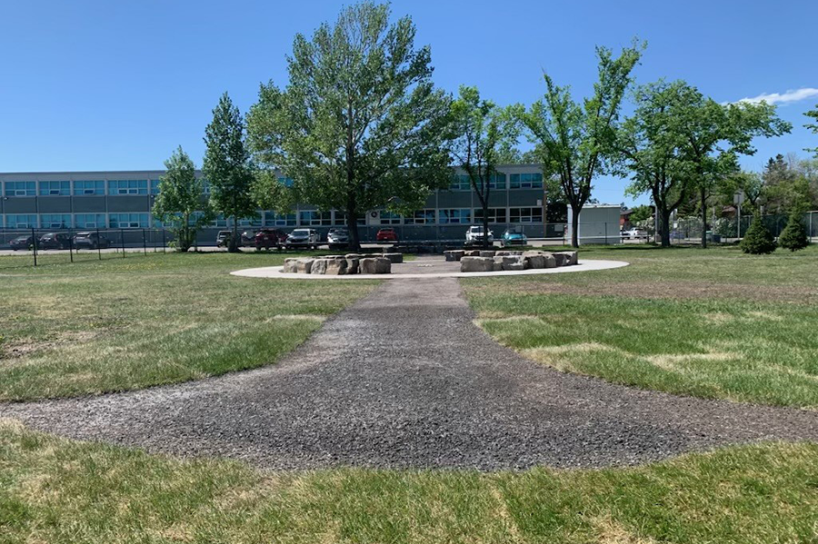 Students Help Bring Outdoor Learning Space to Life