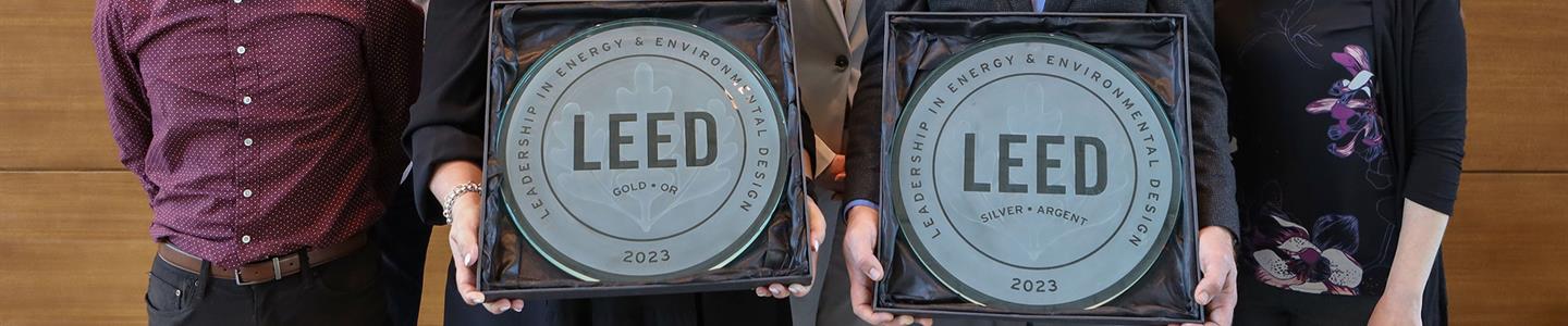 The Calgary Board of Education is celebrating two new schools that have achieved a LEED designation by the Canada Green Building